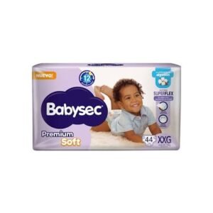 Pañales Babysec Premium soft XXG 44 | Absorción y Comodidad para Bebés