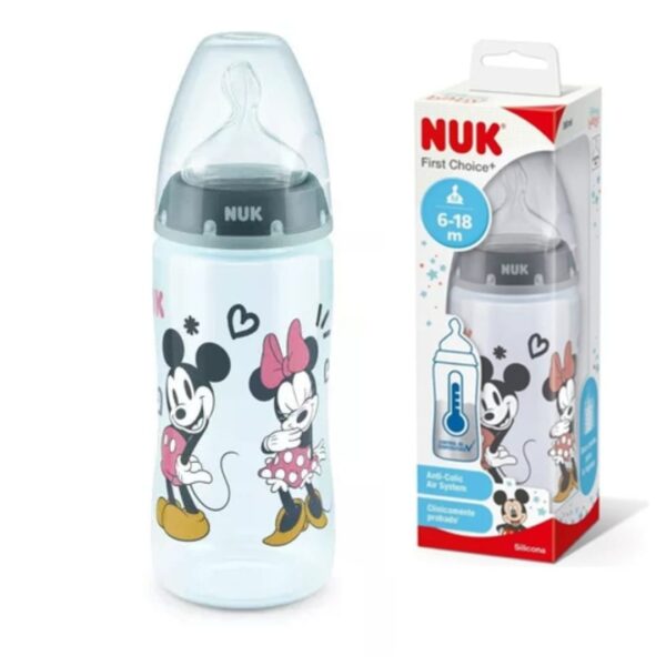Mamadera Nuk First Choice Con Control De Temperatura 330ML Dino