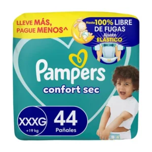 Pañales Pampers Confort Sec Xxxg 44 Unidades