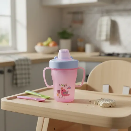 Vaso Loopi Pico Duro Y Asas 200ml +6m (Rosa, Celeste o Verde Agua) - Image 3