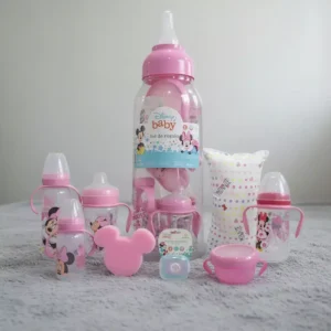 Mamadera Gigante Con Accesorios Minnie Set Bebe De Disney