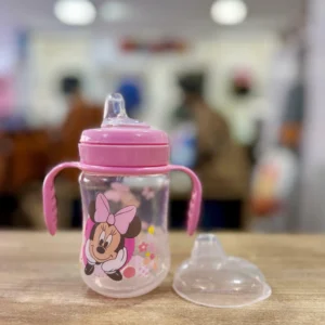 Vaso Disney Antiderrame Tetina Silicona Rosa