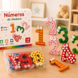 Numeros De Madera Imantados