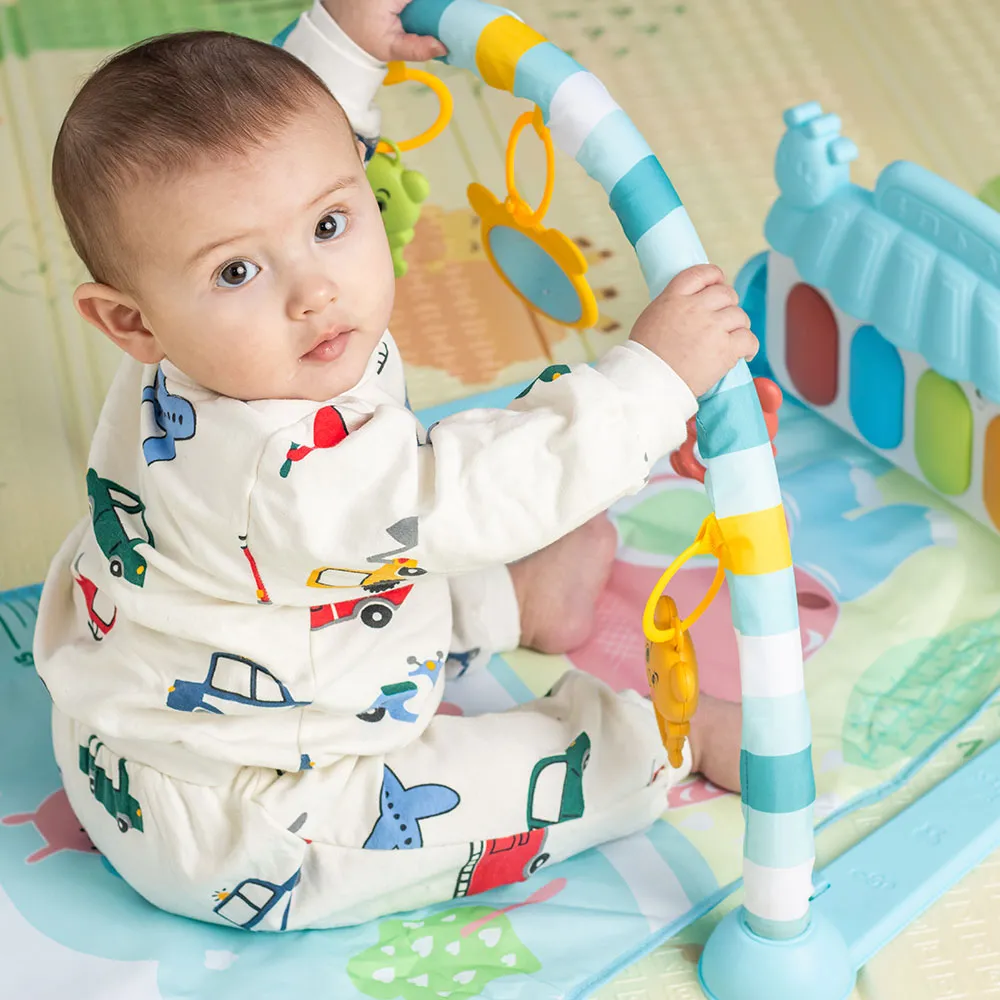 Gimnasio Piano Para Bebes Bebesit Rosa/ Celeste - Imagen 4