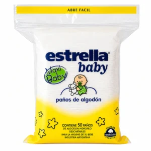 Algodon Estrella Baby En Paño 50 Unidades